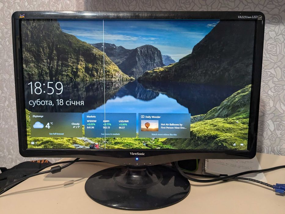 Монитор 21.5” ViewSonic VA2231WA-LED Black