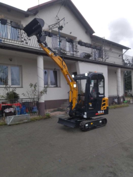 Wynajem minikoparka YUCHAI YC 18-9 silnik Yanmar 1850 kg