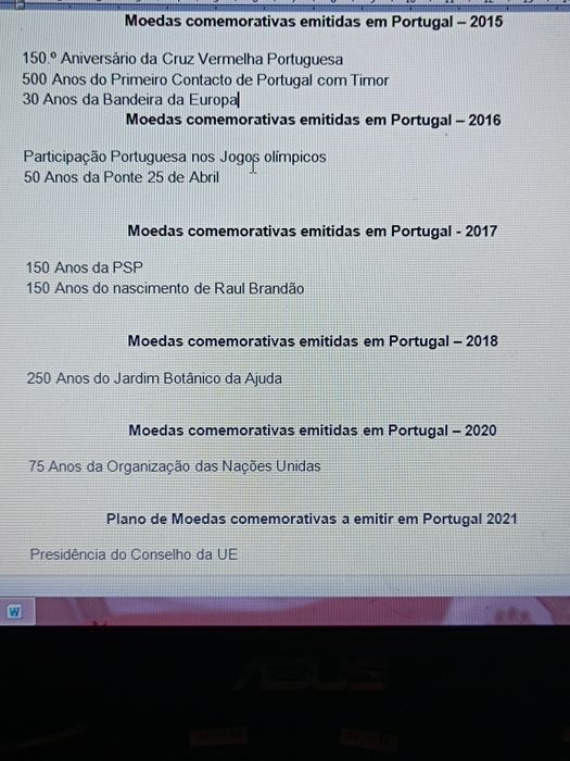 Moedas 2€ comemorativas Portugal