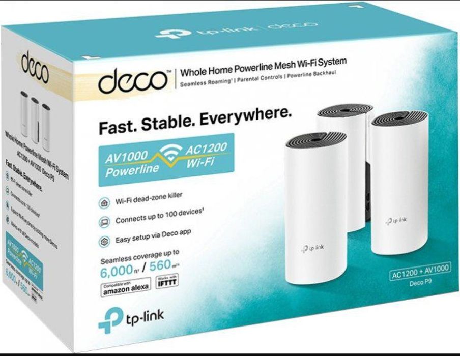 Домашня система Mesh Wi-Fi  TP-Link Deco P9   3 шт.