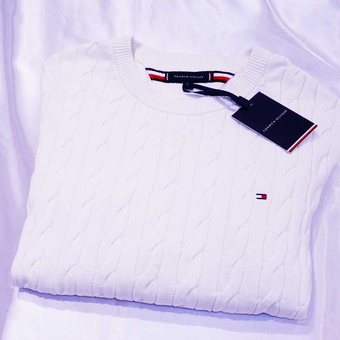 TOMMY HILFIGER sweter L Organic Cotton guess th hugo cavalli preppy ck smedley guess gucci moncler rick owens