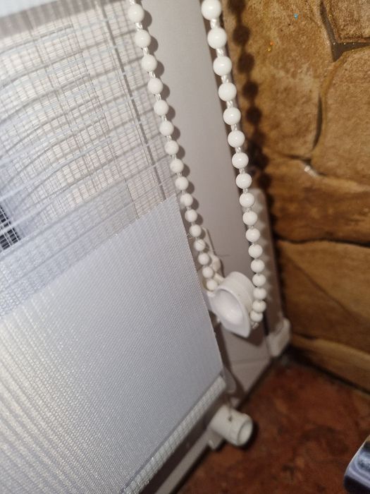 2 rolety zebra dzień noc Biała