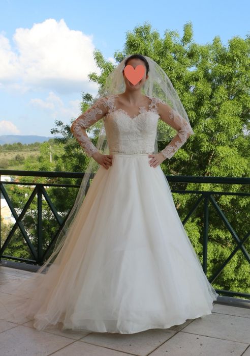 Vestido de noiva dois em um