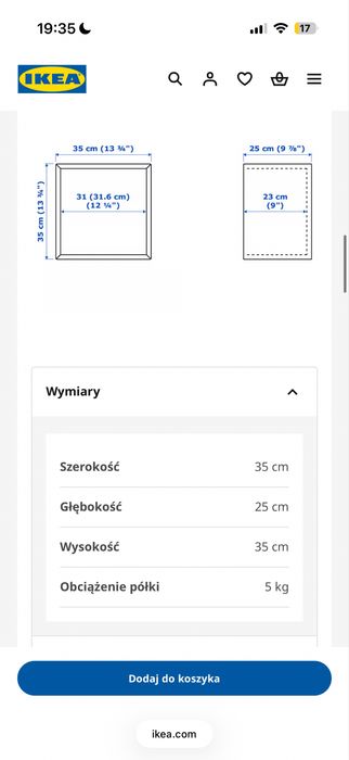 Szafki ścienne EKET ikea