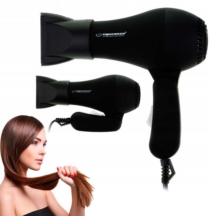Turystyczna, Podróżna Suszarka do włosów ESPERANZA AURORA