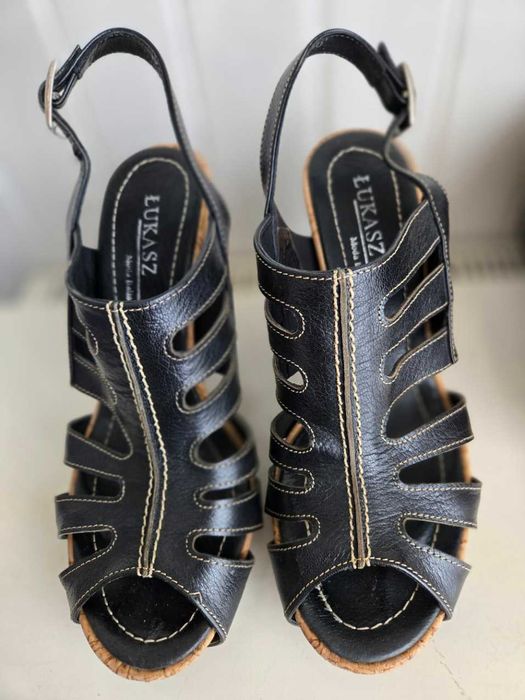 Sandaly skorzane, Lukasz, r.38