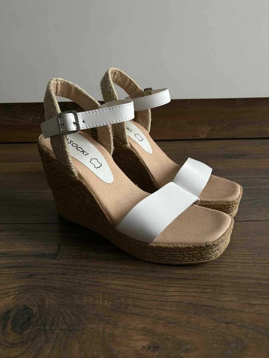 Buty na koturnie sandały obcasy Lasocki NOWE