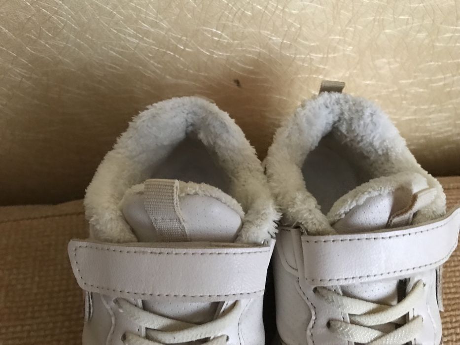 Теплі білі кросівки, кроссовки для дівчаток 31 роз
