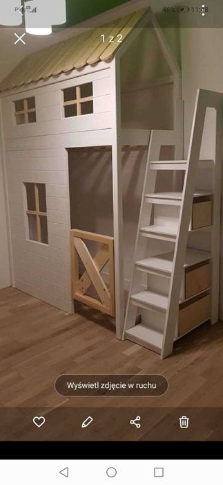 Łóżko Dziecięce-Polecam Domek piętrowy:Okazja