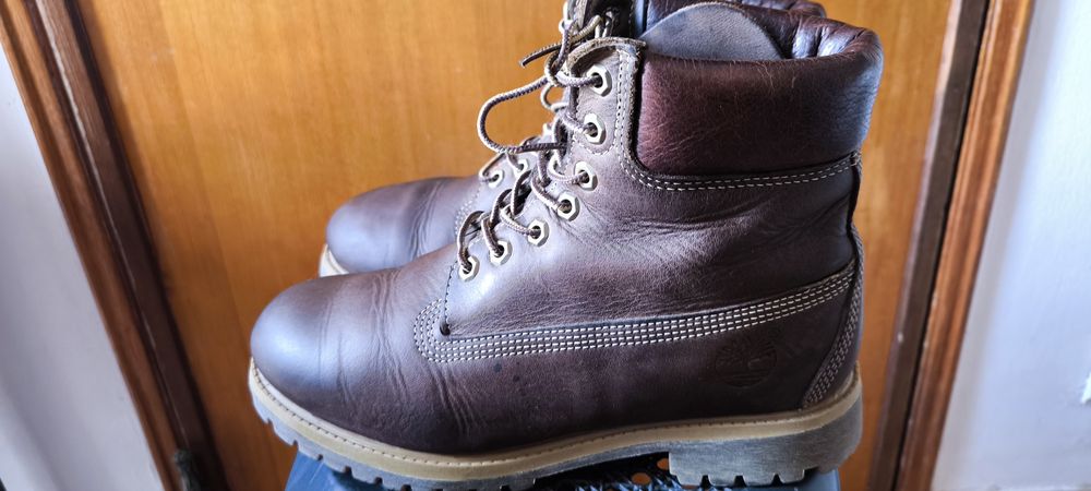 Botas Timberland marrons à venda, usadas como novas, tamanho 42/5.