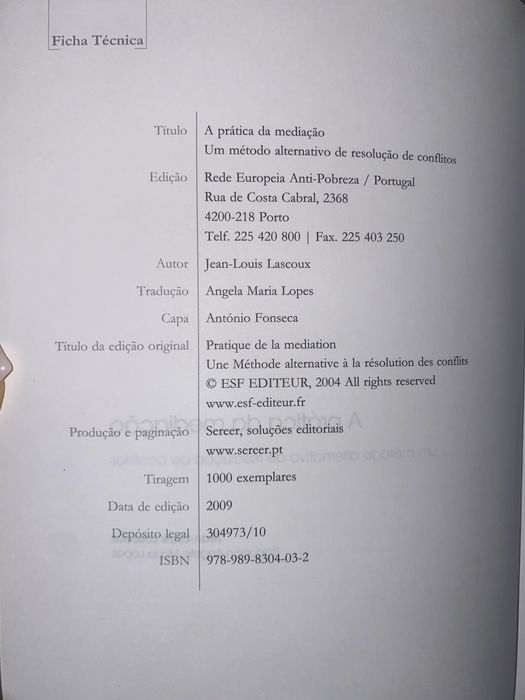 Livro “A Prática da Mediação”