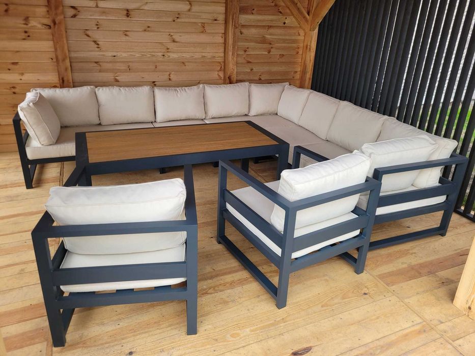 Producent Meble tarasowe ALUMINIOWE narożnik na taras 100% Polski + gratis wysyłka