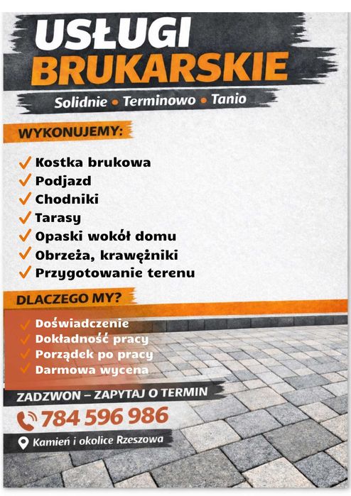 Usługi brukarskie