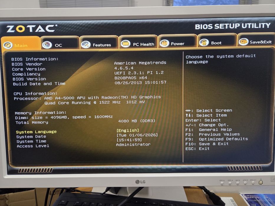 Неттоп міні ПК Zotac Mini PC A4-5000, 4Gb