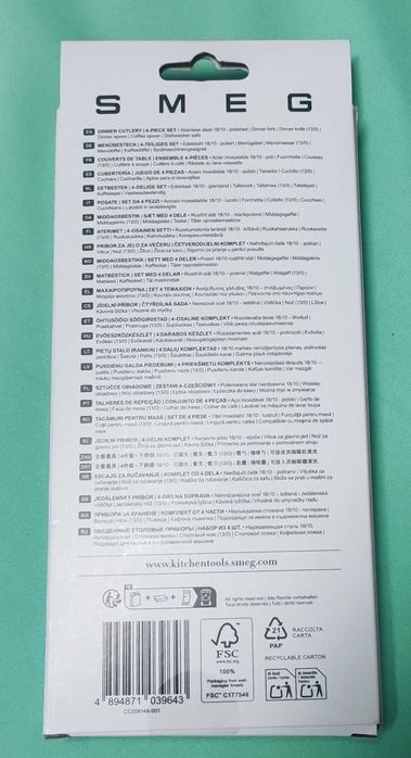 SMEG -  caixa 4 talheres novos