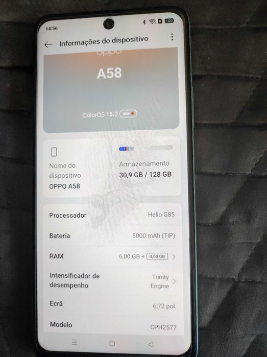 Telemóvel OPPO A58