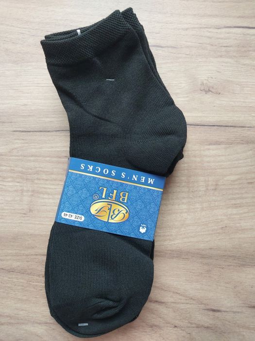 Skarpety męskie bawełniane czarne 10 par