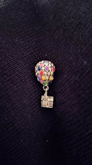 Charms balon domek 925