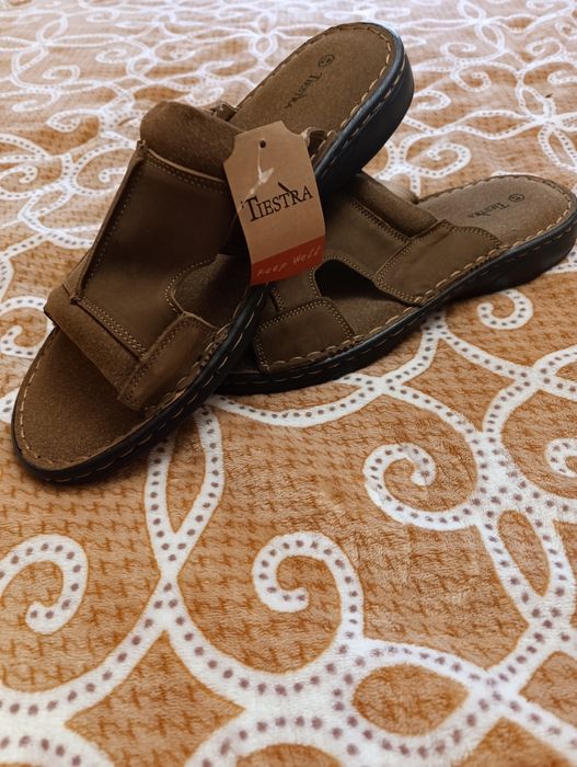 Шлепанцы кожаные 47р. 31см