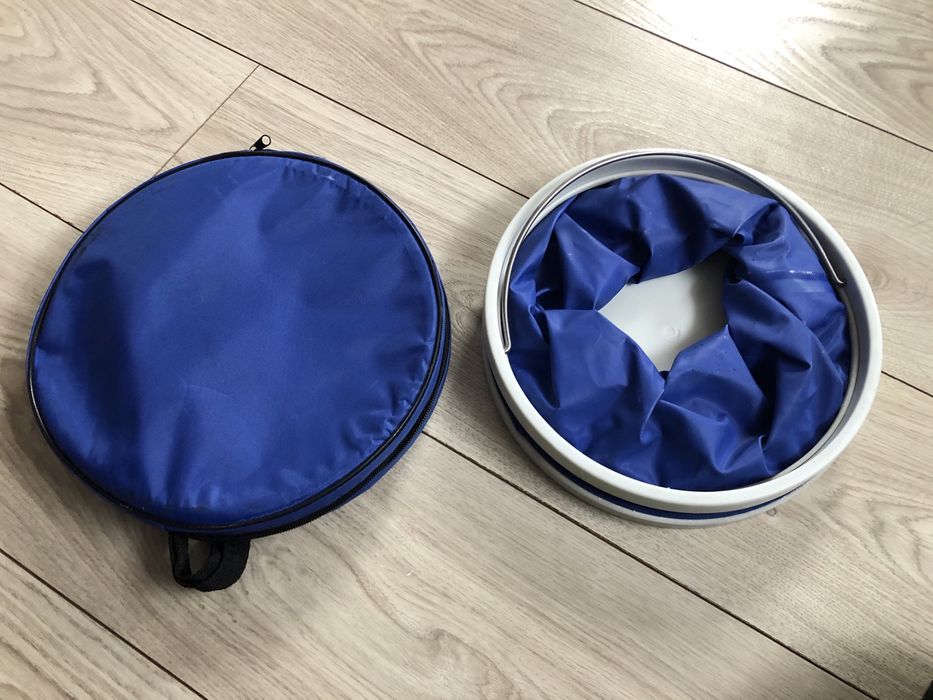 Rozkładane wiaderko rozprężne do kampera przyczepy tanio okazja