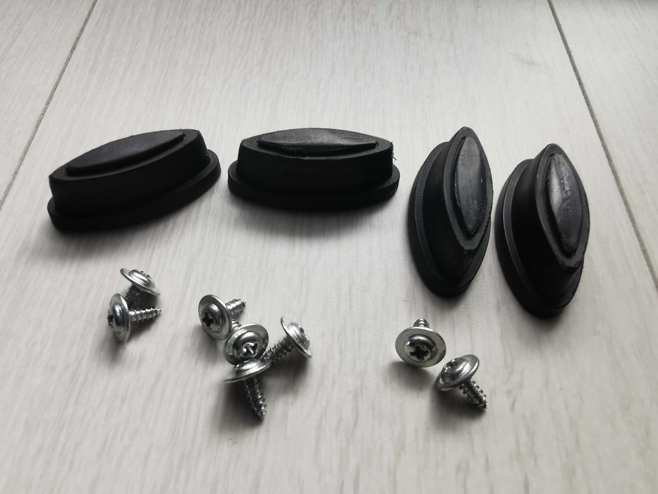Stópki do walizki 5,5x2cm, nóżki bagażowe, czarne - 4 szt