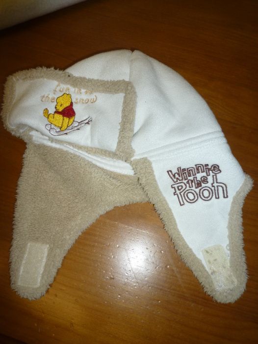 Winnie the Pooh Baby Beanie with Furry Lining, 48 cm