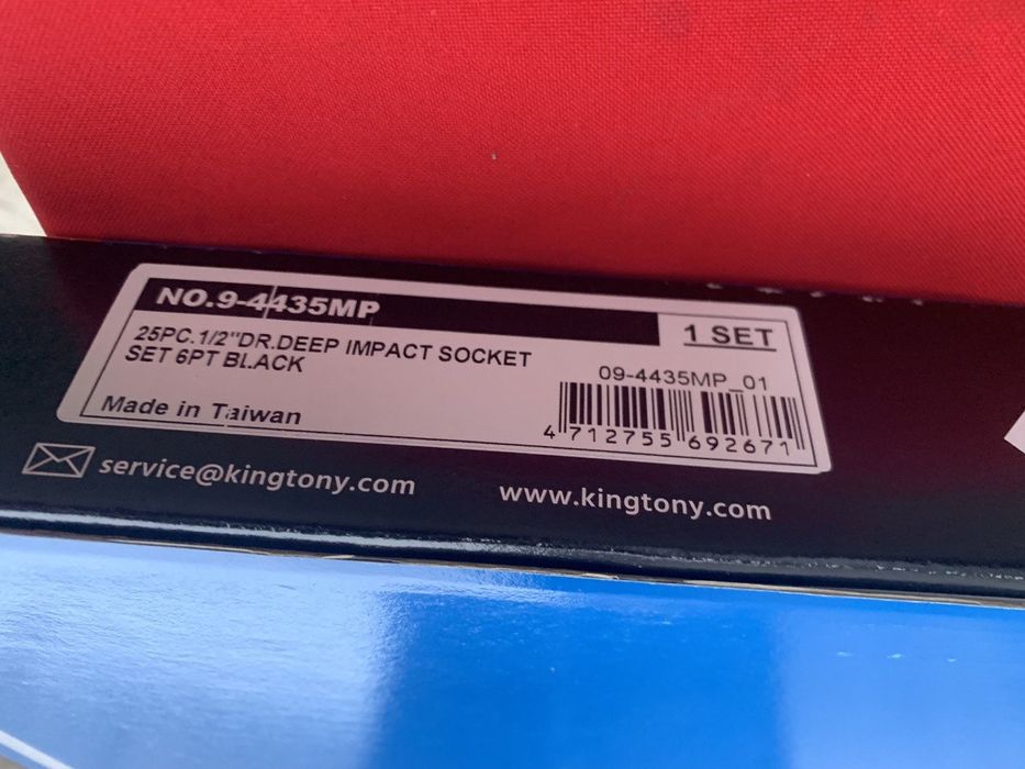 Набор ударних головок King Tony Тайвань подовжених