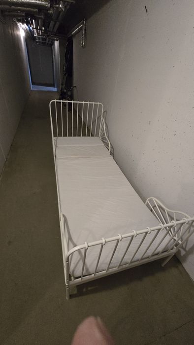 Łóżko dziecięce Ikea rosnące Minnen białe komplet