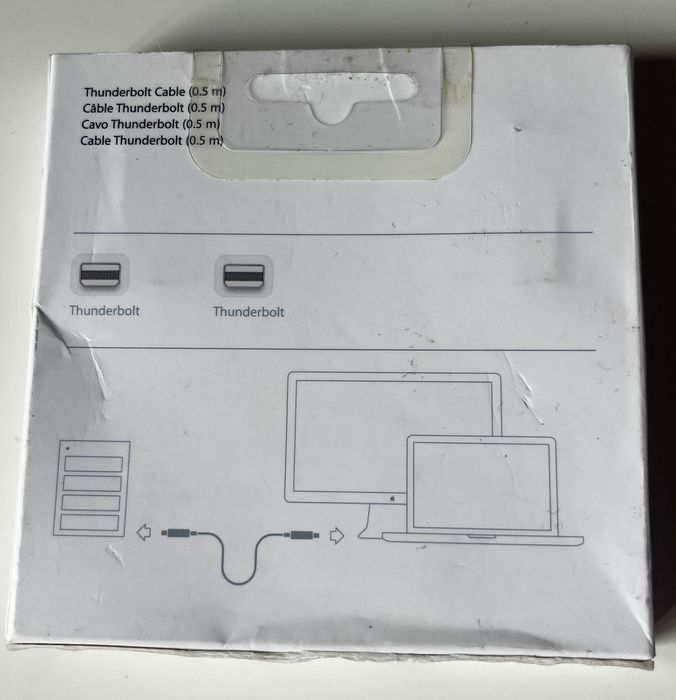Adaptador Apple Thunderbolt para FireWire 800 + Cabo Thunderbolt (Originais)