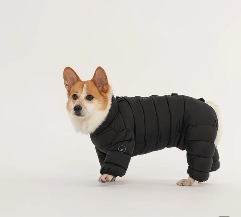 Зимовий комбінезон на флісі для собак стаф пітбуль коргі