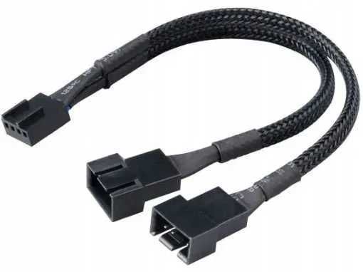 Rozdzielacz Adapter Przedłużacz Zasilania Do Wentylatora 4-pin 2x PWM