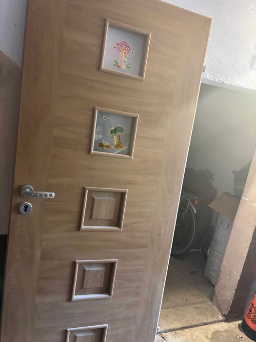 Skrzydła drzwiowe wewnętrzne 80 cm - 2 sztuki