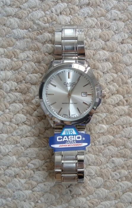 CASIO relógio de quartzo aço novo