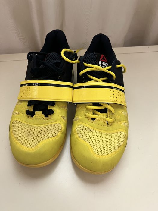 кроссовки для тяжелой атлетики и кроссфита) Reebok CrossFit Lifter в ярко-желтом с черным исполнении