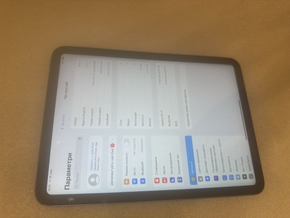 iPad 10.9 (10Gen)64гб Wi-Fi 2023