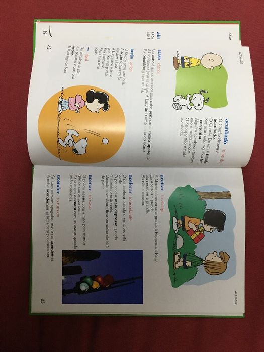 Vendo "o dicionário do Charlie Brown"