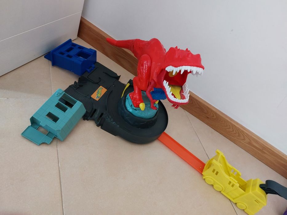 Pista Hot Wheels City T-rex Demolidor Mattel Gfh88