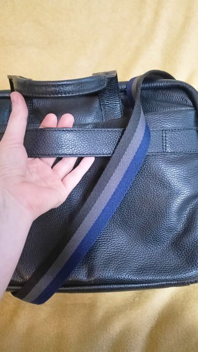 OCHNIK czarna torba teczka na laptopa skóra skórzana jak nowa