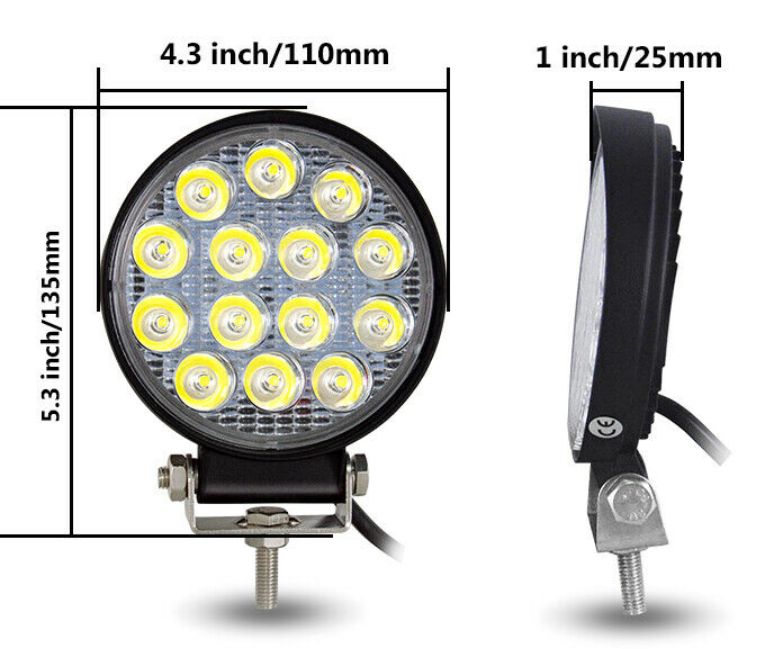 FAROIS LED 42W NOVOS tratores, jipes, camiões, reboques