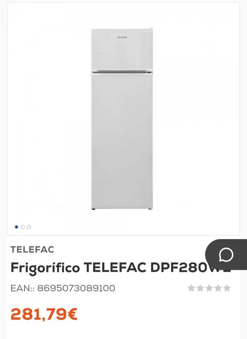 Novo frigorífico telefac