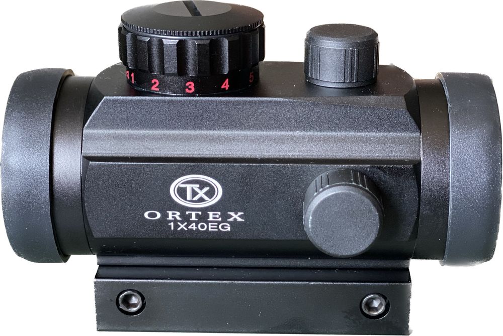 Коліматорний приціл Ortex 1×30 червона/зелена точка  міцний корпус