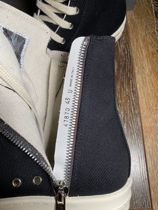 Rick Owens Ramones High Black White Рик Овенс Рамонс archive архив