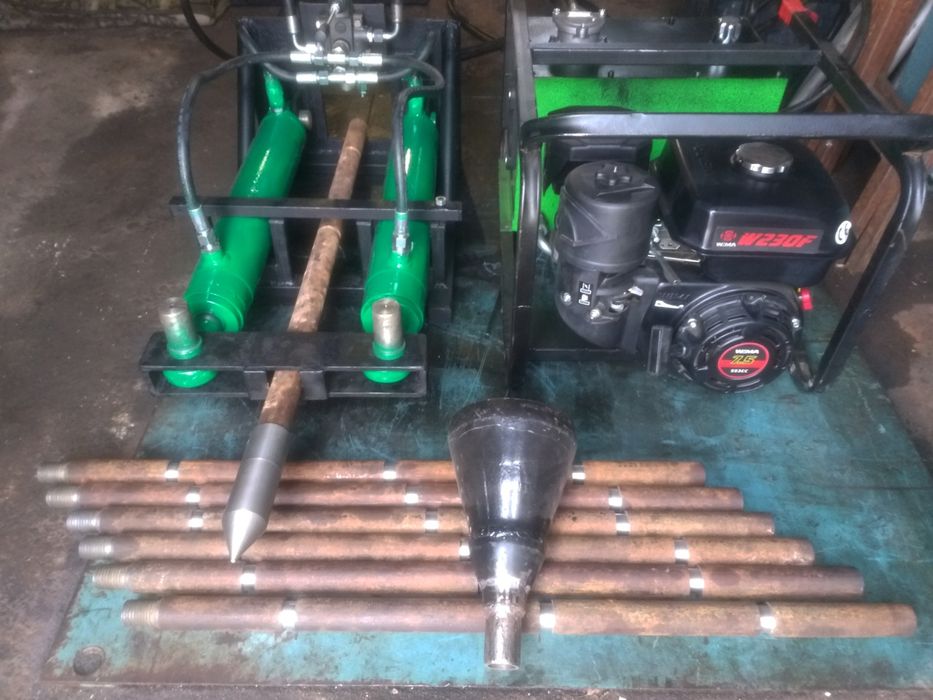 Установка для прокола грунта, прокол под дорогой, гнб, экскаватор