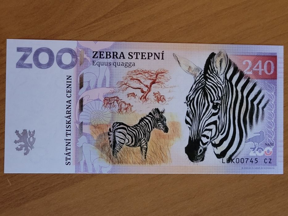 Banknoty kolekcjonerskie Zoo Liberec Czechy zoolar bon,  Matej Gabris