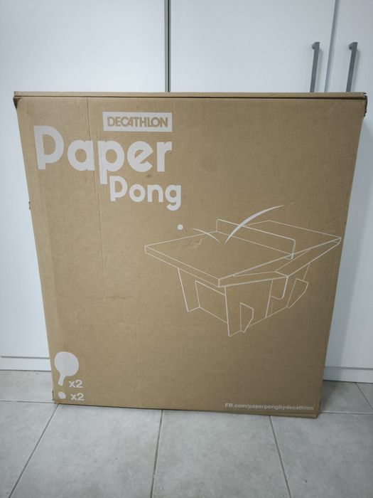 Mesa de ping pong de cartão Decathlon