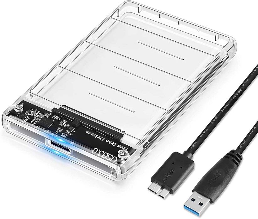 POSUGEAR Caixa Externa p/Disco Duro 2.5" USB 3.0 [Transparente]