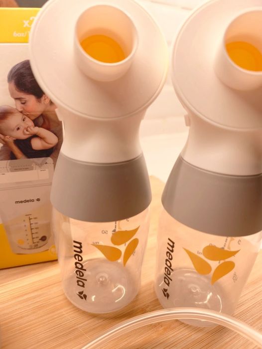 Bomba tira leite elétrica dupla Medela