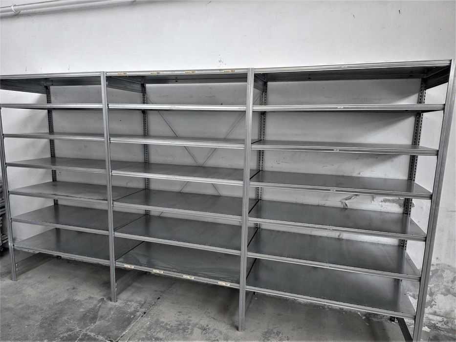 Regał Metalowy 62x220x400cm Półka Magazynowy Ocynk Garaż Piwnica Warsztat