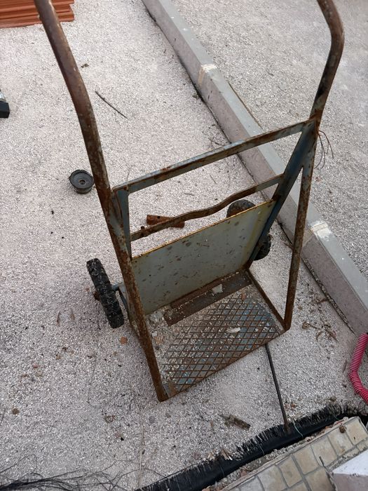 Porta Garrafas Gás Maçarico Oficina Carrinho