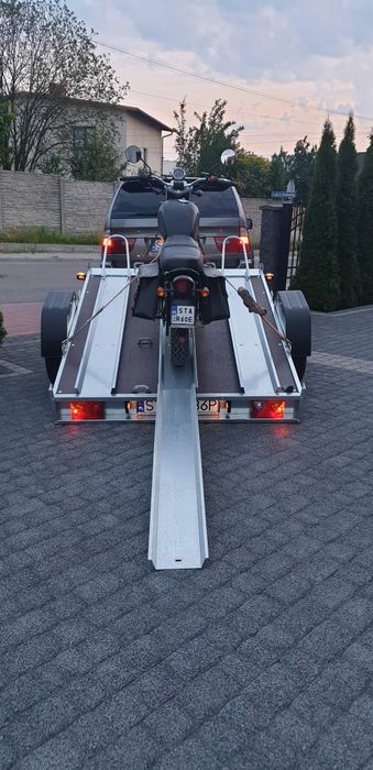 Wynajem przyczepka motocyklowa/quad motor motocykl + pasy